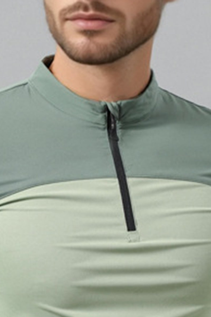 Men Quick-Dry Dragon-Scale Training Long Sleeve Top