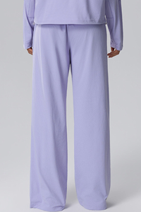 Women Fall Quick Dry lastic Waist Drawstring Wide-Leg Pants