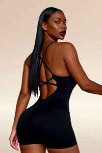 Women's padded and suspender bodysuit