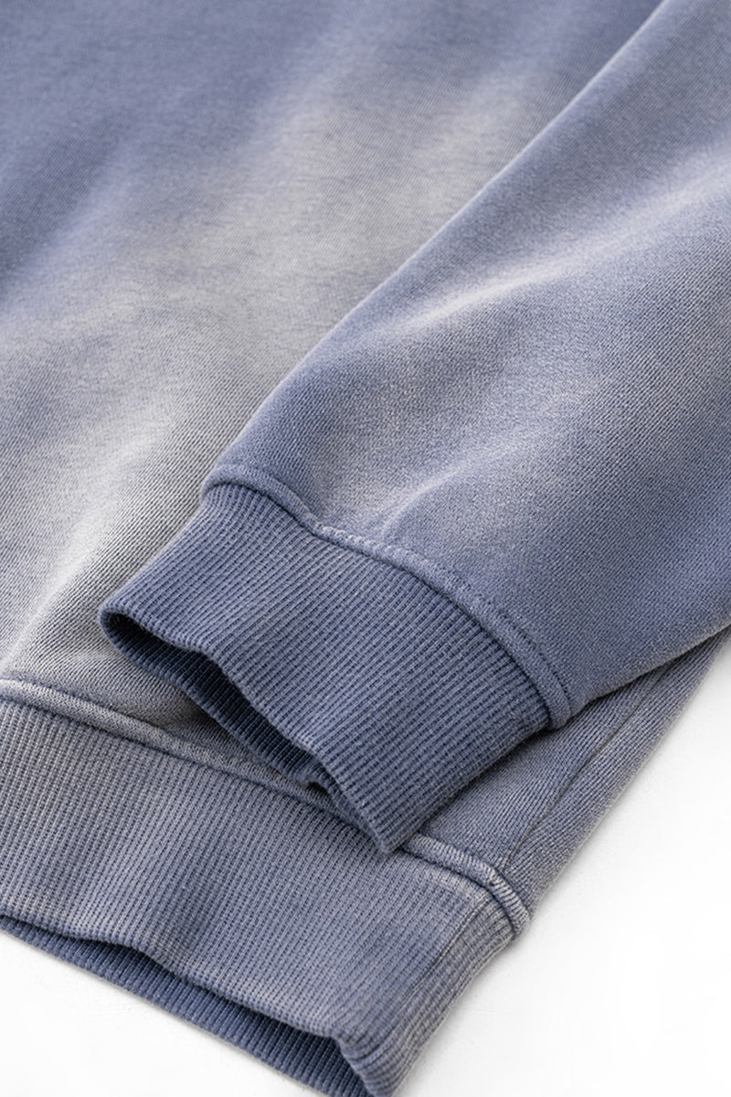 Gradient fleece loose-fitting crewneck sweatshirt