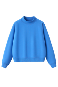 Unisex Cozy Fleece Mock Neck Sweatshirt