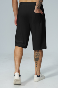Men's Soft Drawstring Relaxed Fit Knee-Length Casual Shorts