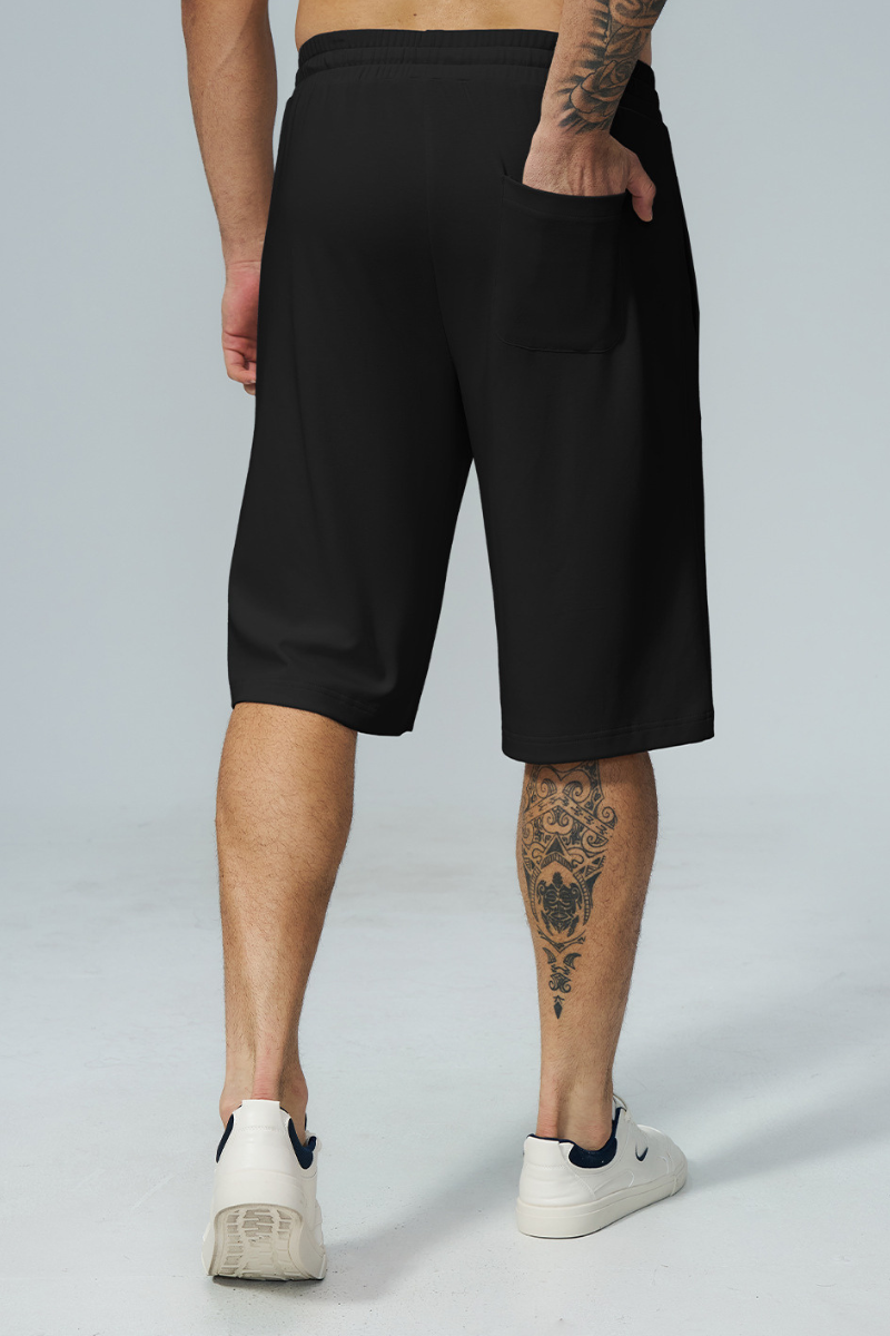 Men's Soft Drawstring Relaxed Fit Knee-Length Casual Shorts