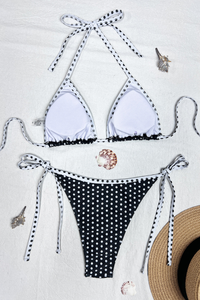 Women's Summer Halterneck Side Tie Sexy Beach Bikini Sets
