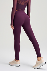 High-waist, seamless fitness pants