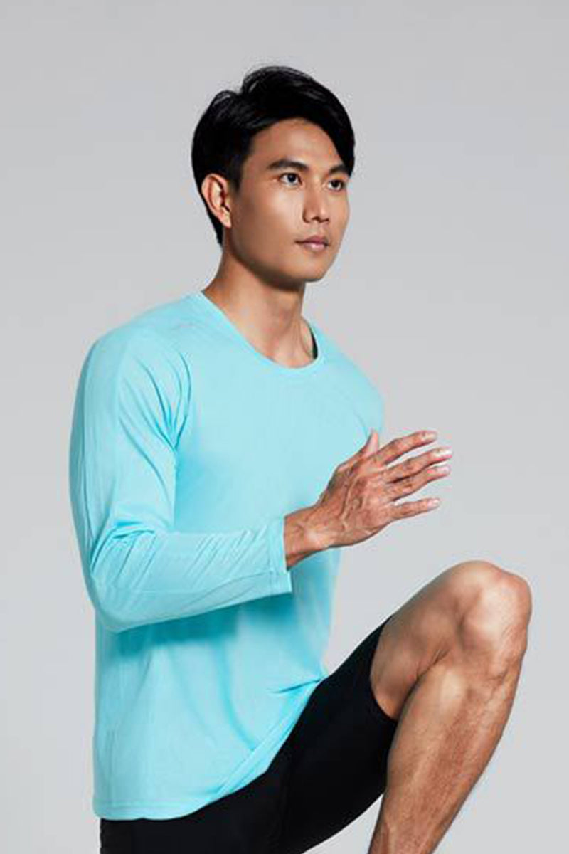 Men Lightweight Quick-Dry Running Long Sleeve Top