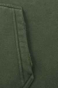 Unisex Boxy Fleece Hoodie: Distressed Vintage Short Wide Fit