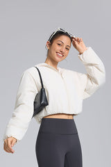 Women Hooded Fleece Casual Sport Jacket