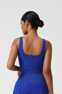 Women Lace Sleeveless Dance Fitness Vest