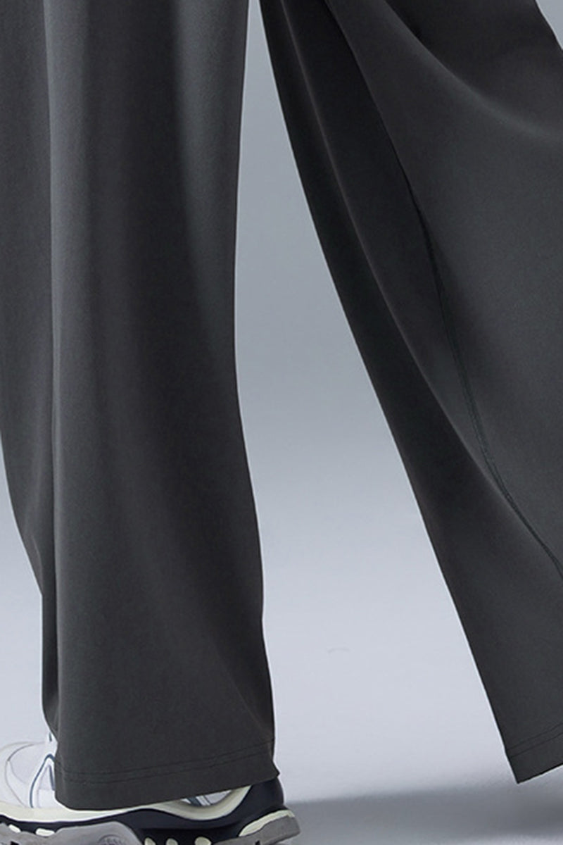 Women High-Waist Wide-Leg Quick-Dry Breathable Yoga Running Pants