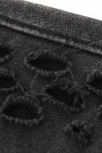 Men/Women Vintage Snow Wash Ripped Loose Hoodie