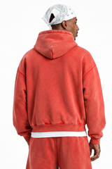 Men's Fall Fleece Heavyweight Washed Drop Shoulder Hoodie