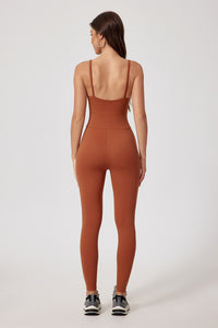 Women'S Zip-Brushed Yoga Exercise Quick-Drying Bodysuit