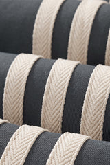 Unisex Casual Retro Contrast Stripe Hoodie