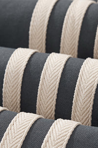 Unisex Casual Retro Contrast Stripe Hoodie