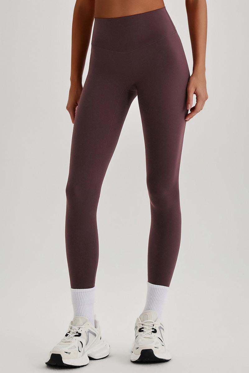 Women's Athletic High Waist No Front Seam Yoga Leggings