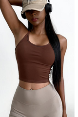 Women's quick-drying with chest pads sports suspenders
