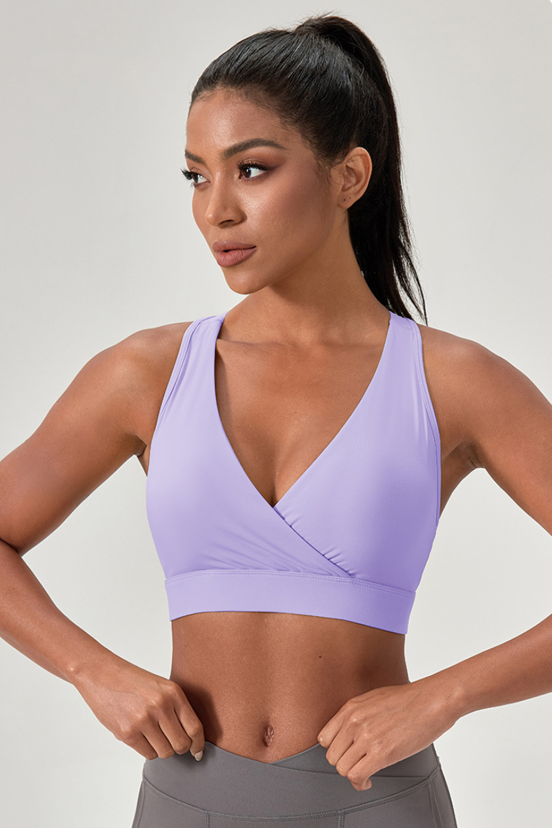 Women’s V-Neck Racerback Sculpt Sports Bra