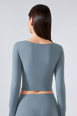 Women'S Yoga Slim Fit Long Sleeved Thumbhole