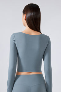 Women'S Yoga Slim Fit Long Sleeved Thumbhole