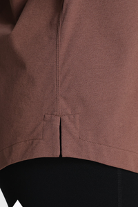 Women's Spring Loose-Fitting Curved Hem Quick Dry Shirt
