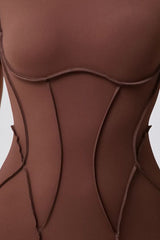 Women One-Piece Tight Short-Sleeved Hollow Back Stereo Beauty Fitness Yoga Sports Jumpsuit