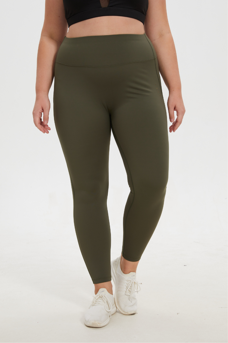 Plus Size Women's High-Waist Reflective Print Yoga Leggings