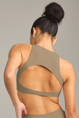 Women's High-Stretch Cutout Back Padded Sports Top