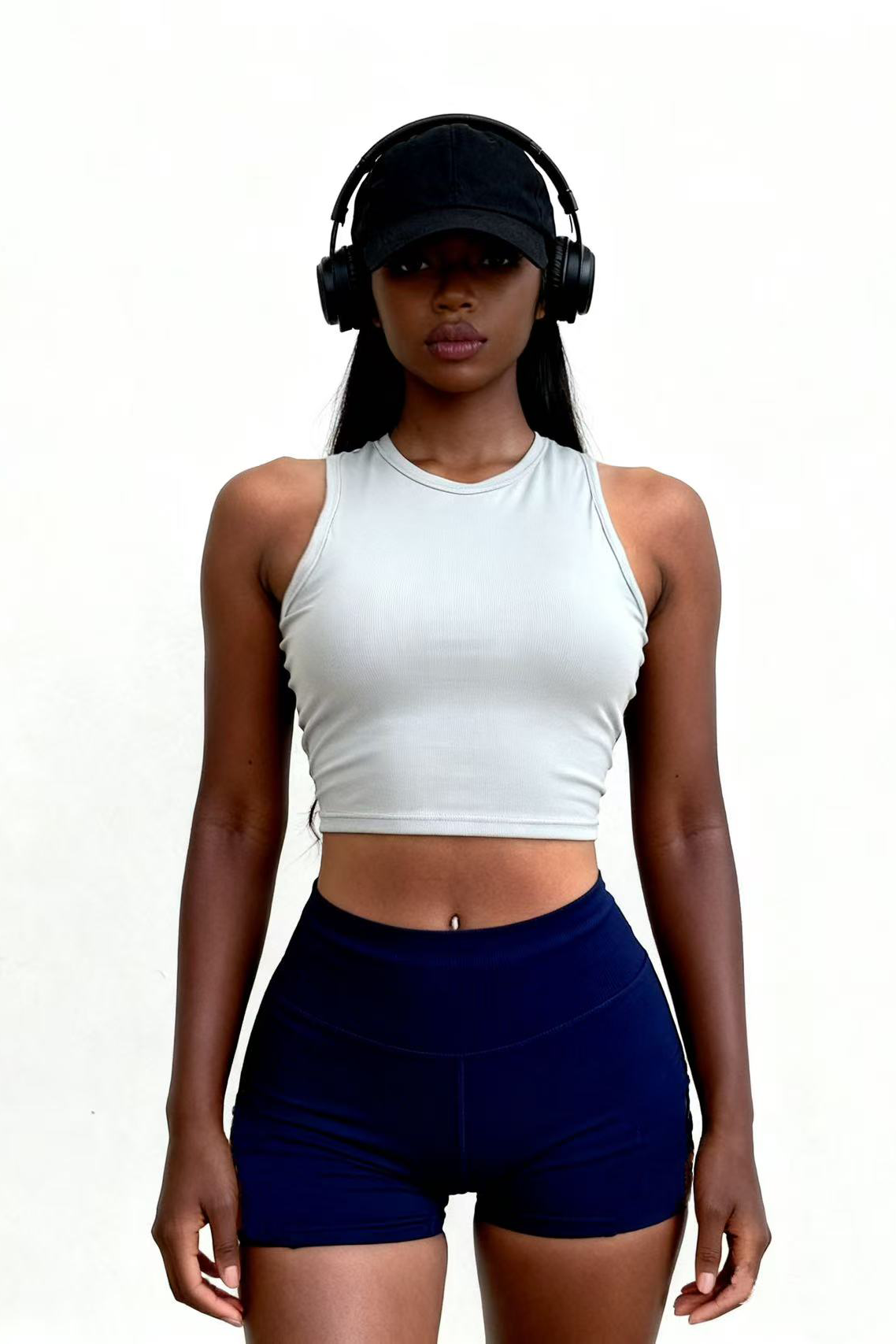 Women's Sleeveless Round Neck Fitness Bra