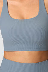 Women High-Elasticity Semi-Fixed Cross-Back Breathable Yoga Fitness Sports Bra