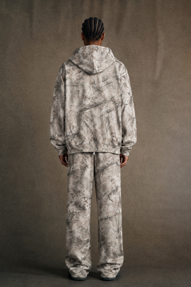 Men's Loungewear Sets:Camo Hooded Jackets & Casual Pants