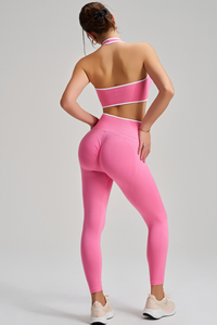 Sports bra, yoga pants, and set