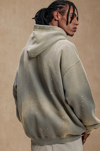 Retro-style hooded sweatshirt