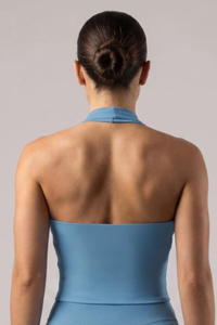 Women's Halter Cutout Ruched Yoga Tank Top
