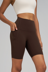 High-waisted women's athletic shorts