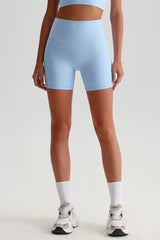 Women High Waisted Butt Lifting Seamless Naked Sensation Yoga Shorts