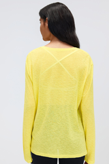 Women's 95g Ultra Light Button Placket Oversized Yoga Top