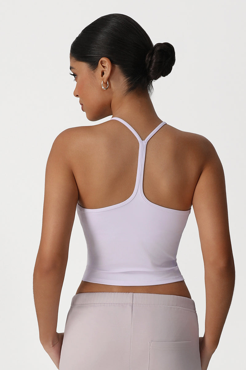 Women Slim Fit Cross Back Yoga Sports Vest High Elastic Workout Tank Top