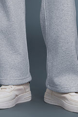 Women Loose Fleece-Lined Straight-Leg Comfortable Casual Workout Pants