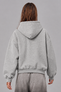 Women's Fleece Vintage Campus Applique Embroidered Hoodie