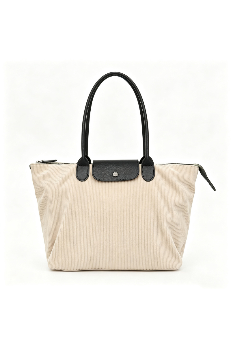 Women's Fall Corduroy Large-Capacity Commuter Tote Bag