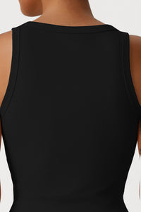 Women Slim Fit Quick-Dry Yoga Set: V-Neck Tank + High Waist Shorts
