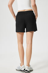 Women Summer High Waisted Loose Air Layer Running Sports Hundred Casual Fitness Yoga Shorts