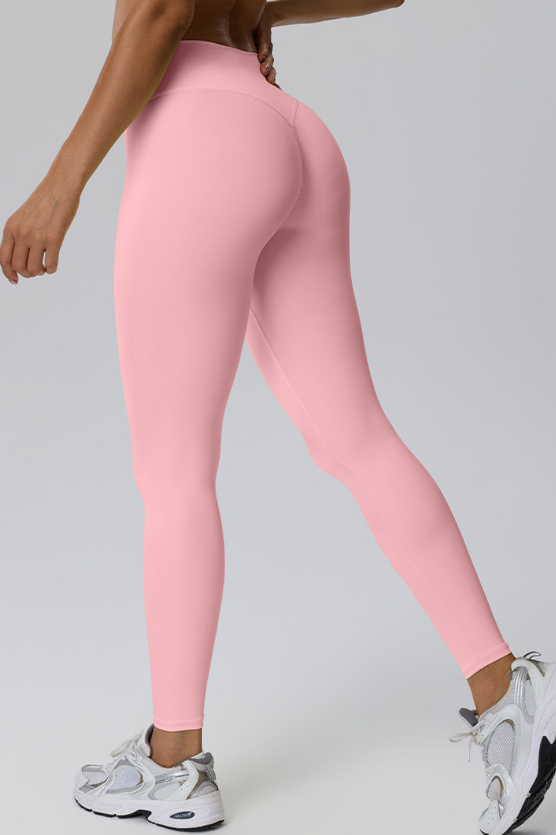 Women's High Waist V Seam Ruched Lifting  Yoga Leggings