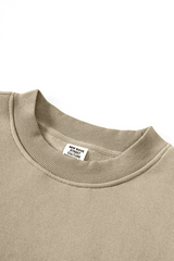 Loose fleece-lined thick round-neck sweatshirt