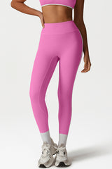 Women High-Waisted Color-Block Butt-Lifting Quick-Dry Yoga Pants