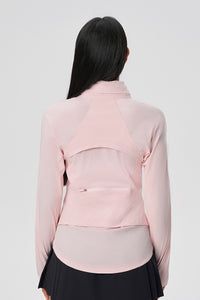 Women Cooling Uv50+ Slim-Fit Convertible Hood Outdoor Sun Protection Jacket