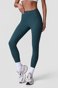 Women's Sports Side Pocket Hip-Lifting Solid Yoga Leggings