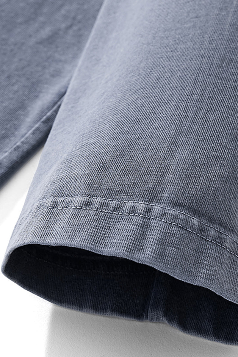 Unisex Casual Pure Cotton Long Sleeves