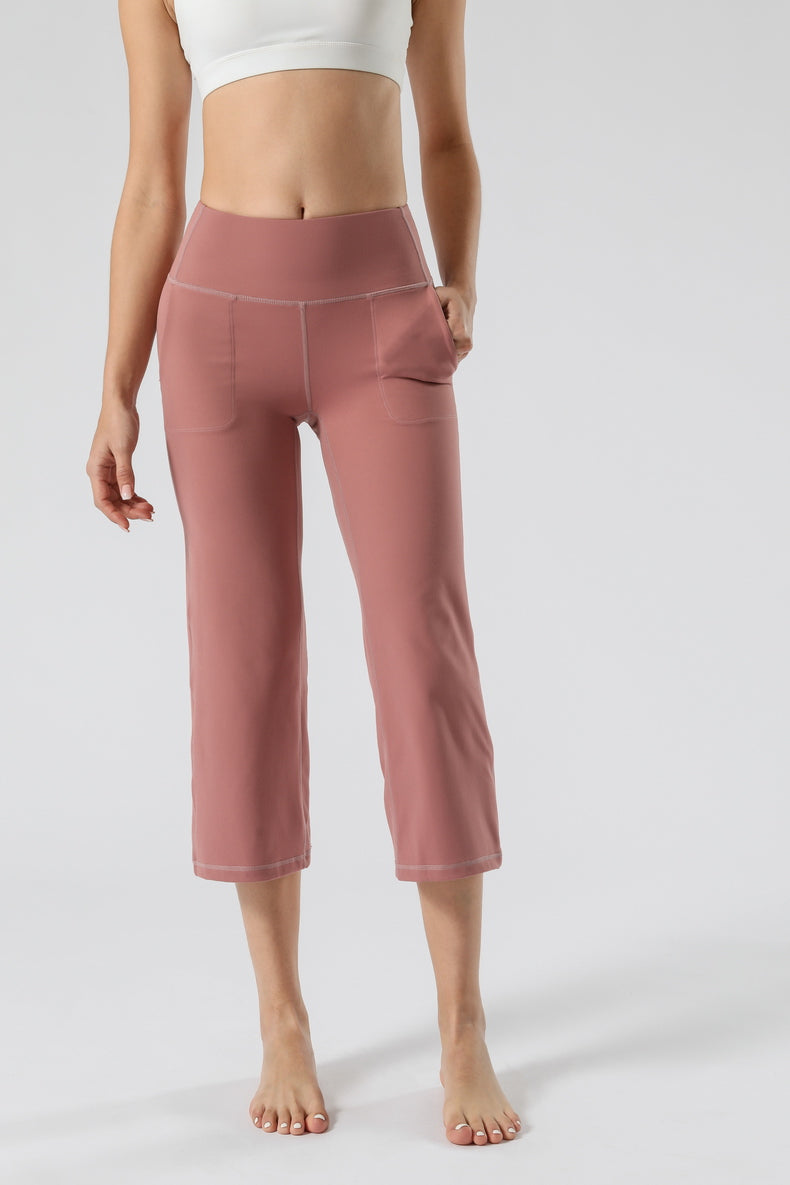 Women Dance Wide-Leg Cropped Pants